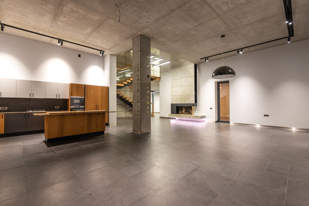 Plancher époxy de cuisine et salle de bain